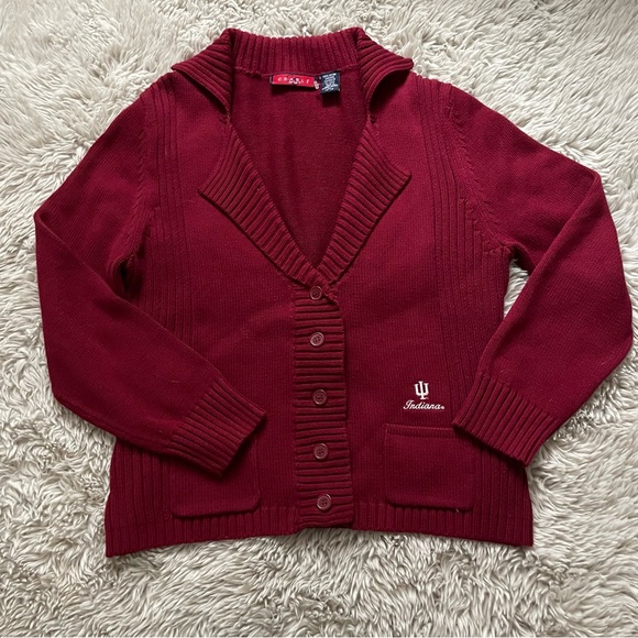 Indiana university Sweaters - Indiana university collared cardigan